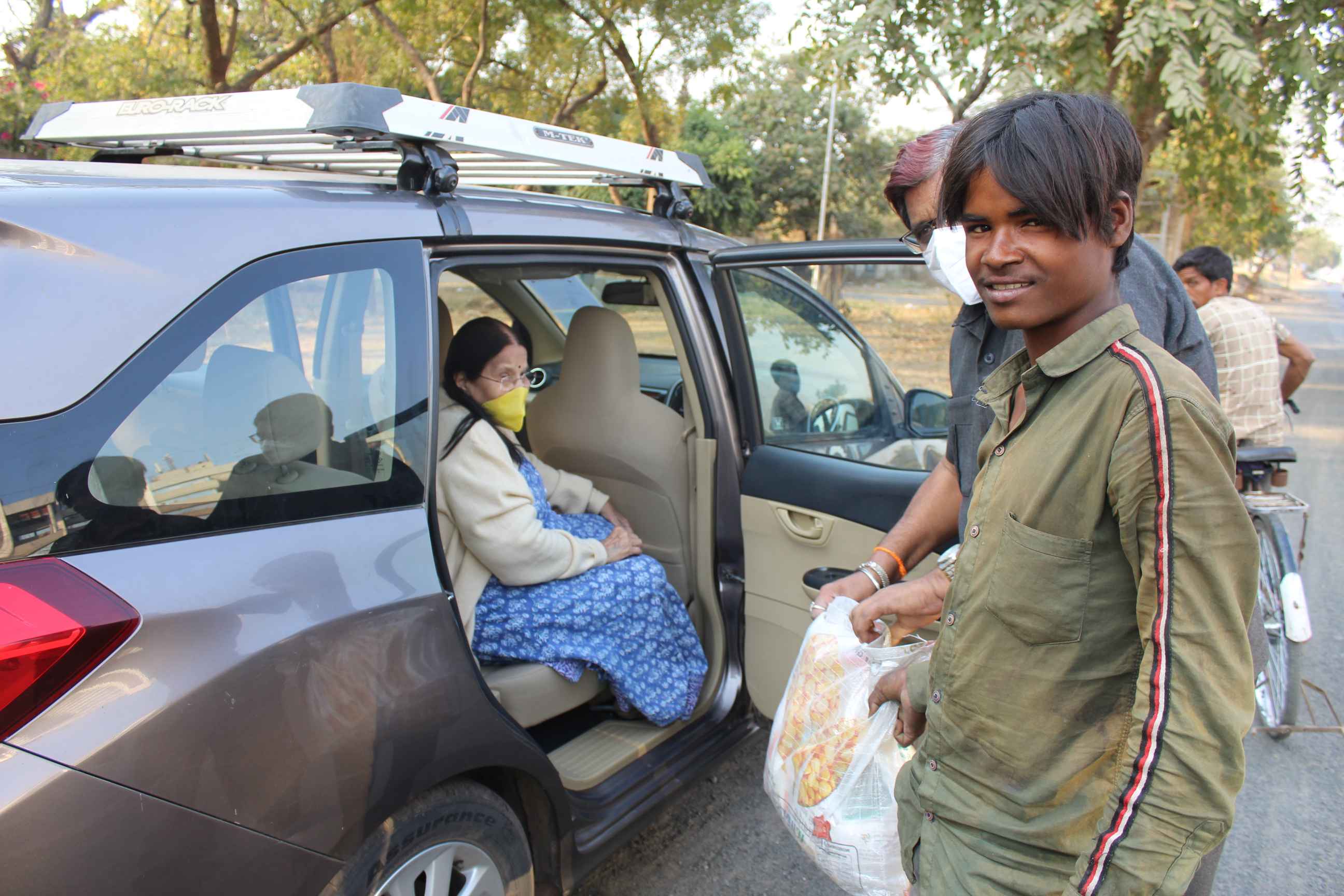 Grocery Kit Distribution at SlumAreas